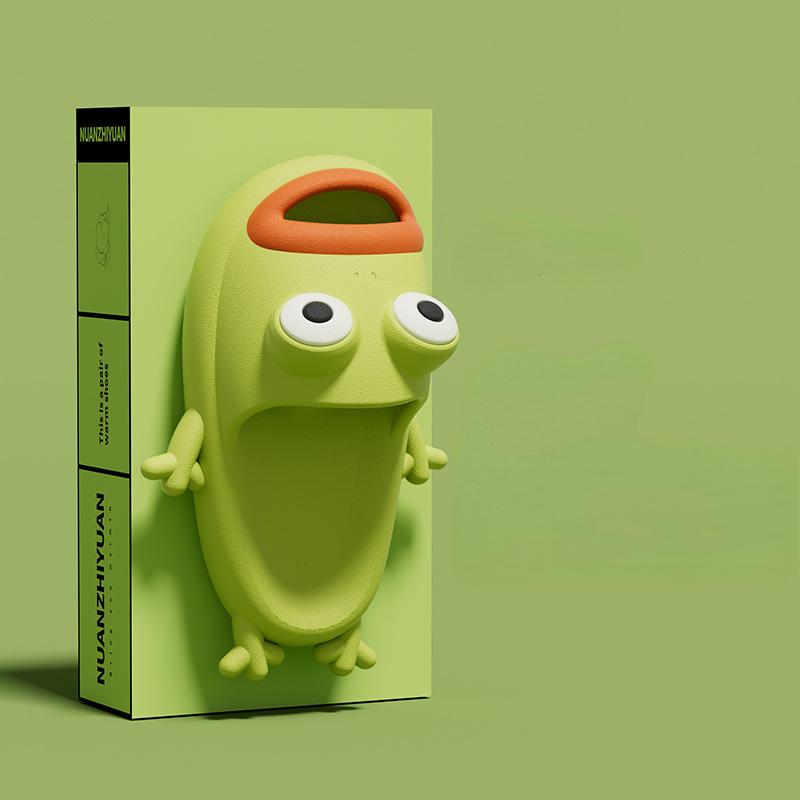 

Модные летние парные нескользящие плоские шлепанцы, гибкие тонкие пляжные сандалии для мужчин и женщин, повседневные тапочки, женские домашние домашние шлепанцы 44-45 яблочный зеленый