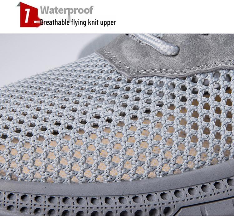 Men's Breathable Flyknit Casual Sports Shoes - Lightweight Mesh Design