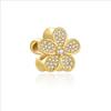 New Sparkling Golden Original Charms DIY Fine Jewelry Gifts Safety Chain Snowflake Blossom Hearts Beads Fit Snake Bracelets