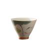 Hand-painted Kung Fu Tea Cup Lotus Graphic Tea Tasting Cups Ge Kiln Ceramic Tea Cup  Gift