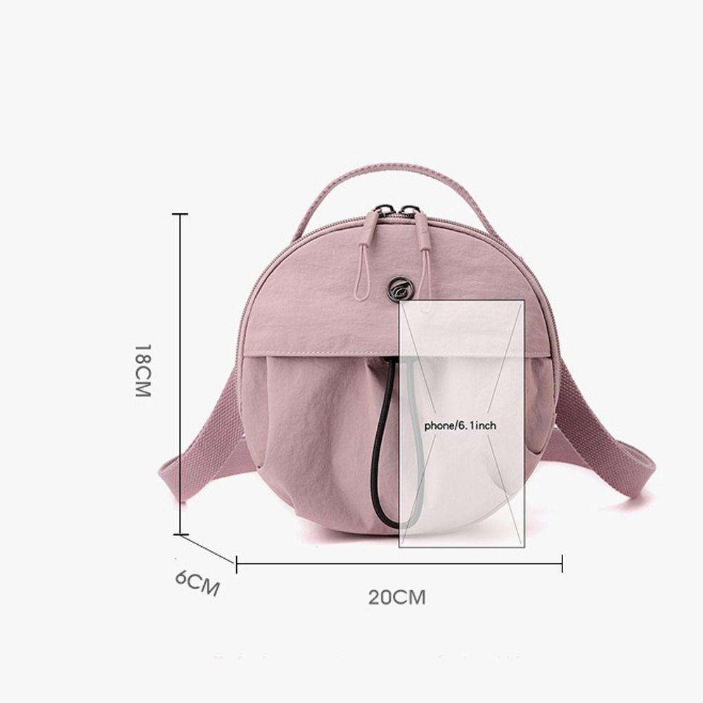 Creative Round Shoulder Messenger Bag Travel Casual Versatile Bag Ladies Casual Tote Bag Handbag