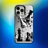 Chess B-Board Phone Case For iPhone 16,15,14,13,12,11,Mini,Pro,SE,MAX White Matte Shockproof Cover