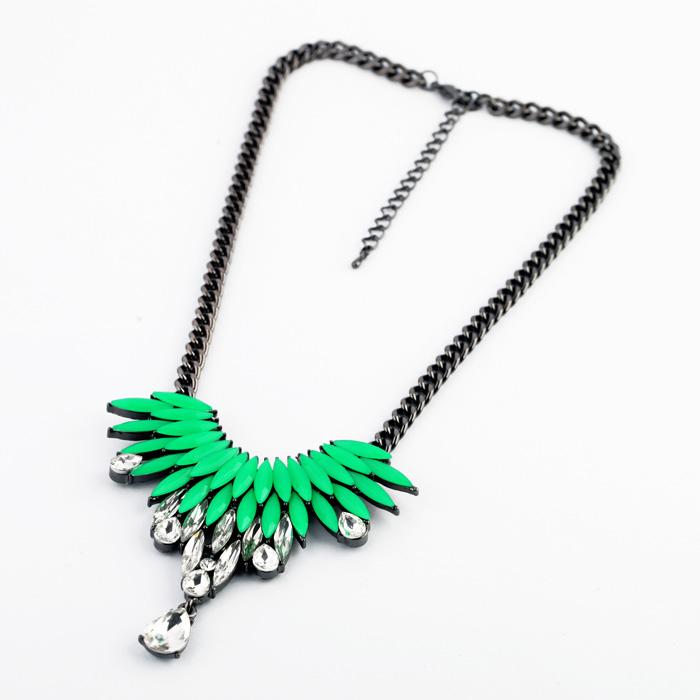 Exaggerated Statement Necklace For Women Bohemian Multicolor Stone Necklaces Big Discount Fashion Jewelry Clearance Sale