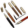Sandalwood Pen Retro Mahogany Signature Pen High-End Business Calligraphy Pen Curved Tip Lettering Nail System Student