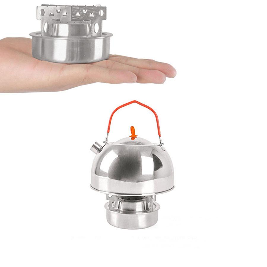 Alcohol Stove With Windscreen Ultralight Camping Alcohol Burner Portable Alcohol Stove Aluminum Backpacking Alcohol Stove Outdoo