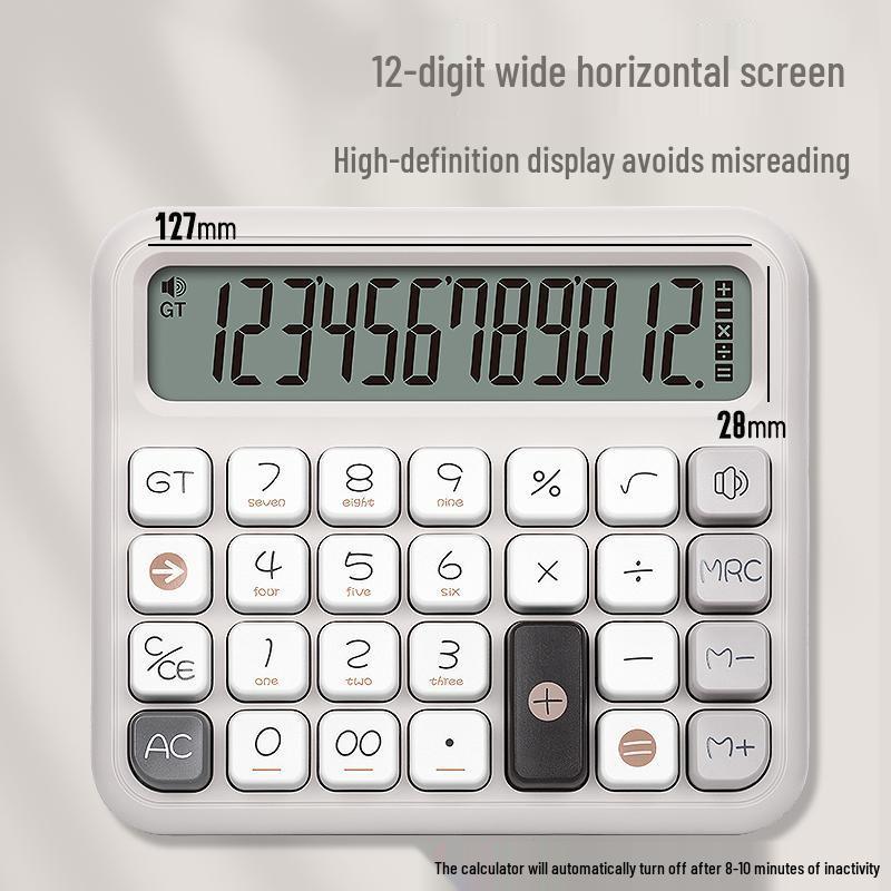 Q15Q16 Financial Calculator with Voice Function, Large Screen & Buttons for Office Use