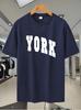 9C YORK Grafikdruck T-Shirt - Sportliches Lässiges Kurzarm Rundhals Tee