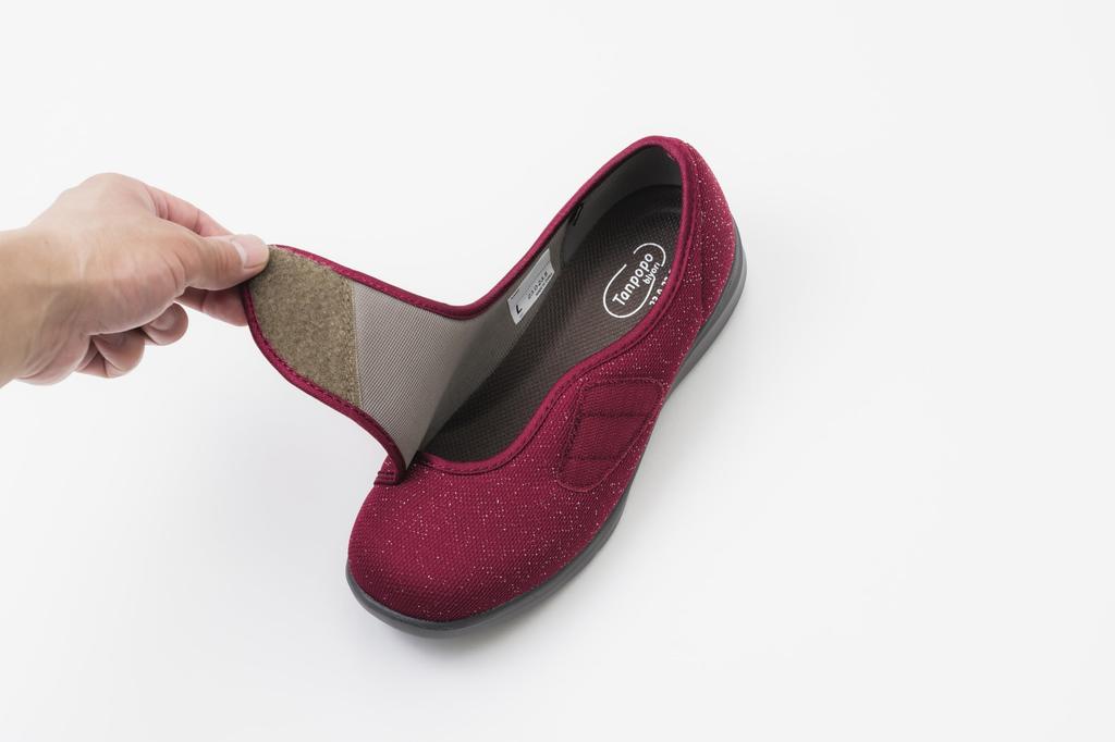 Lightweight Walk Wine L (Glitter) (23.0-23.5cm) (Width 3E)