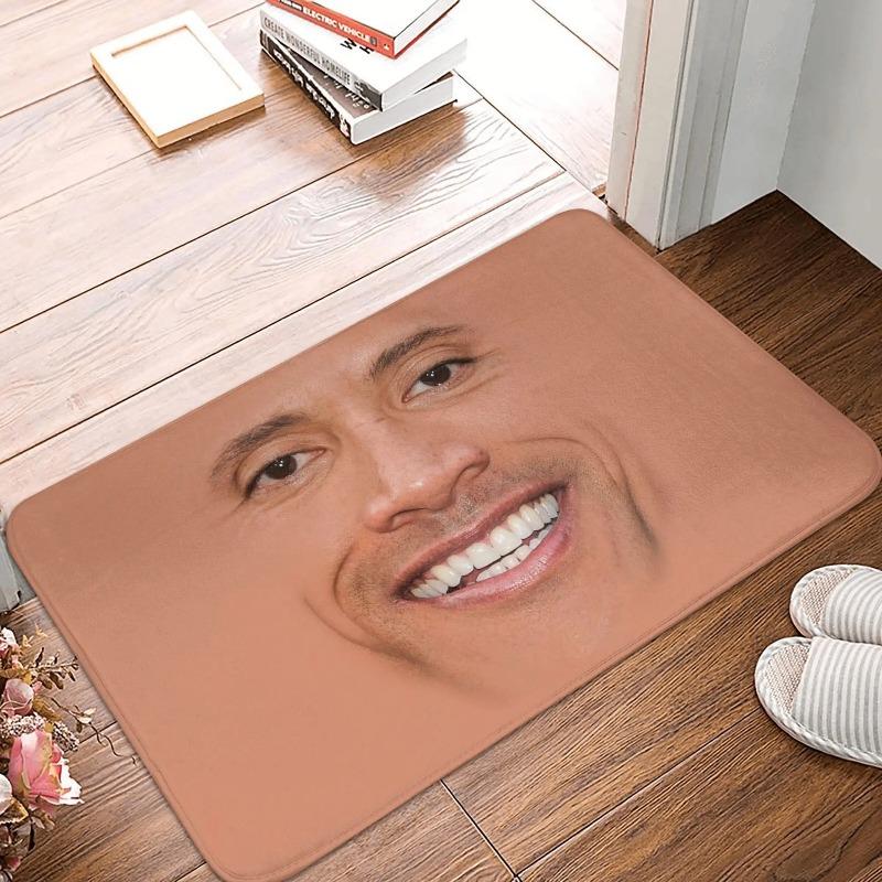 Dwayne The Rock Johnson Meme Doormat Mat Anti-Slip Floormat Bathroom Doormat Kitchen Bedroom Rug Carpet