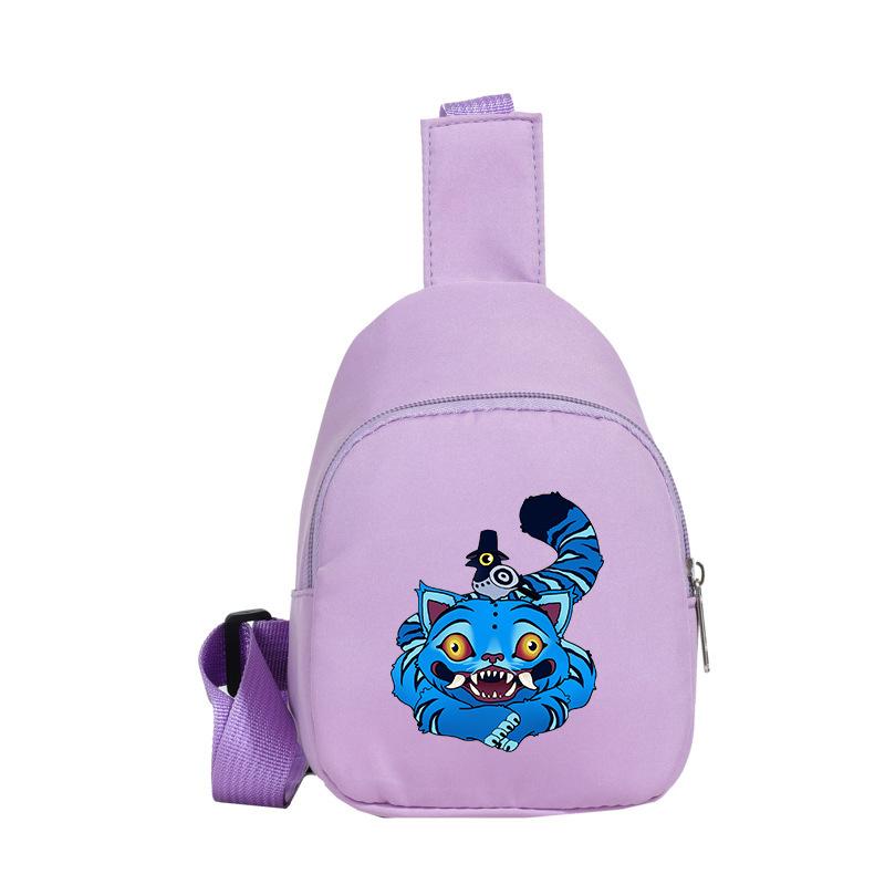 Versatile Messenger Bag Anime Cartoon Cartoon Print Cute Breast Bag Children'S Shoulder Bag