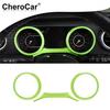 3X Inner Dashboard Meter Cover Trim Ring for Jeep Wrangler JL& JT 2018+ Green