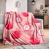 1pc Dragon Fruit Pattern Print Blanket   Lightweight Flannel Throw Blanket For Sofa, Bed, Living Room, Office, Outdoor Travel, Camping