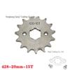428 Type Motorcycle Engine Small Chain Sprocket, 10-19 Teeth Variable Speed Freewheel Modification Gear Parts