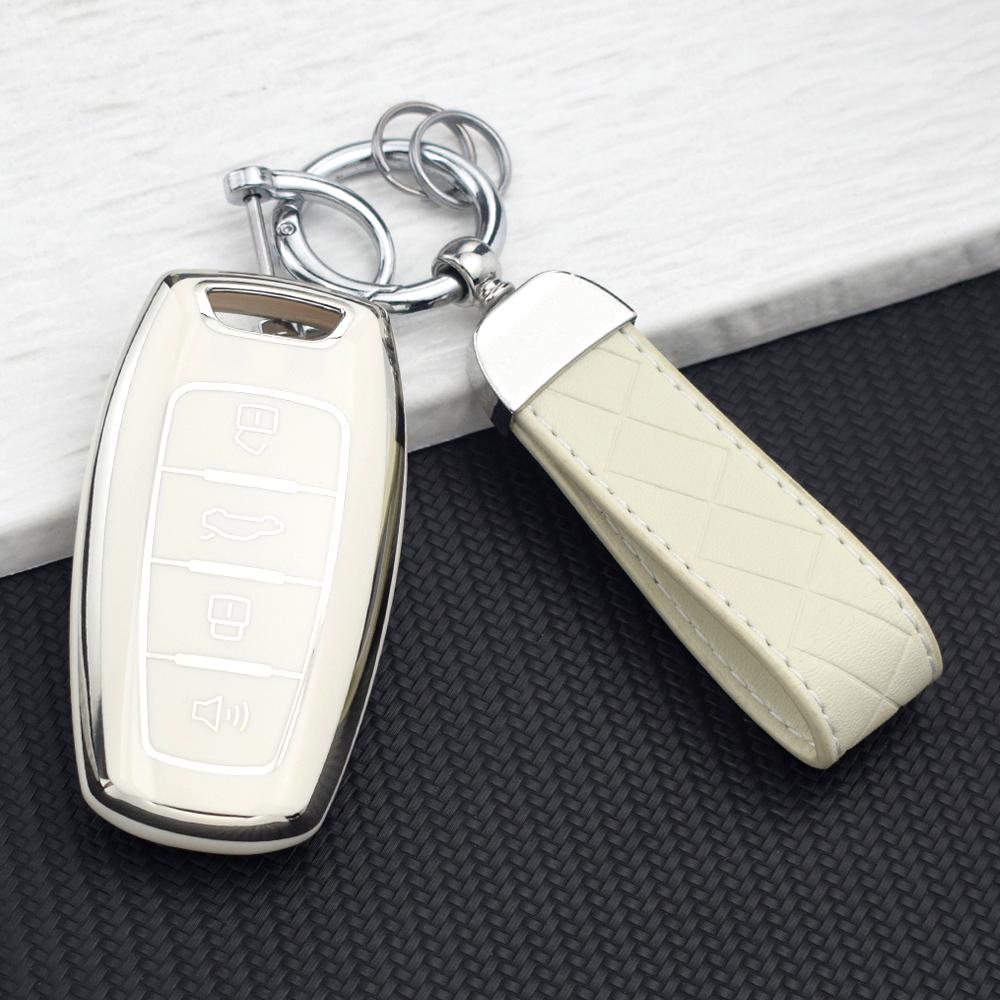 4 Buttons New Tpu Car Key Case Cover For Great Wall Haval Hover H1 H4 H6 H7 H9 F5 F7 H2S Gmw Coupe Protected Keyless Case Rings