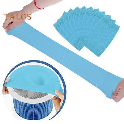 Pool-Skimmer-Socken, feinmaschiger Pool-Skimmer-Korbfilter, wiederverwendbarer elastischer Pool-Filtersocken, Pool-Schmutzfang-Skimmer für oberirdische Inground-Pools
