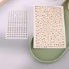1Sheet Gold/Silver Non Piercing Lip Nails Sticker Self Adhesive Waterproof Fake Lip Nail Eyebrow Nose Nail Belly Button Jewelry