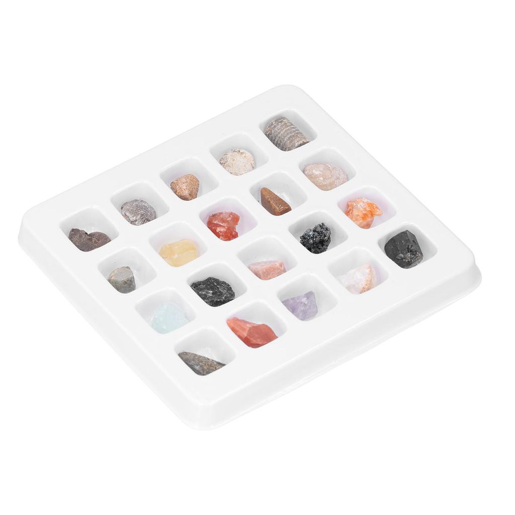 20 Kinds Crystal Gemstones Ornament Colorful Healing Chakra Gemstones for Kids Teacher Collector