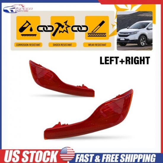 Rear Reflector Bumper Marker Signal For 2017-19 Honda CR-V Driver Passenger Side