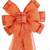 Fall Wreath Bow Thanksgiving Autumn Decorative Party Favor for Home