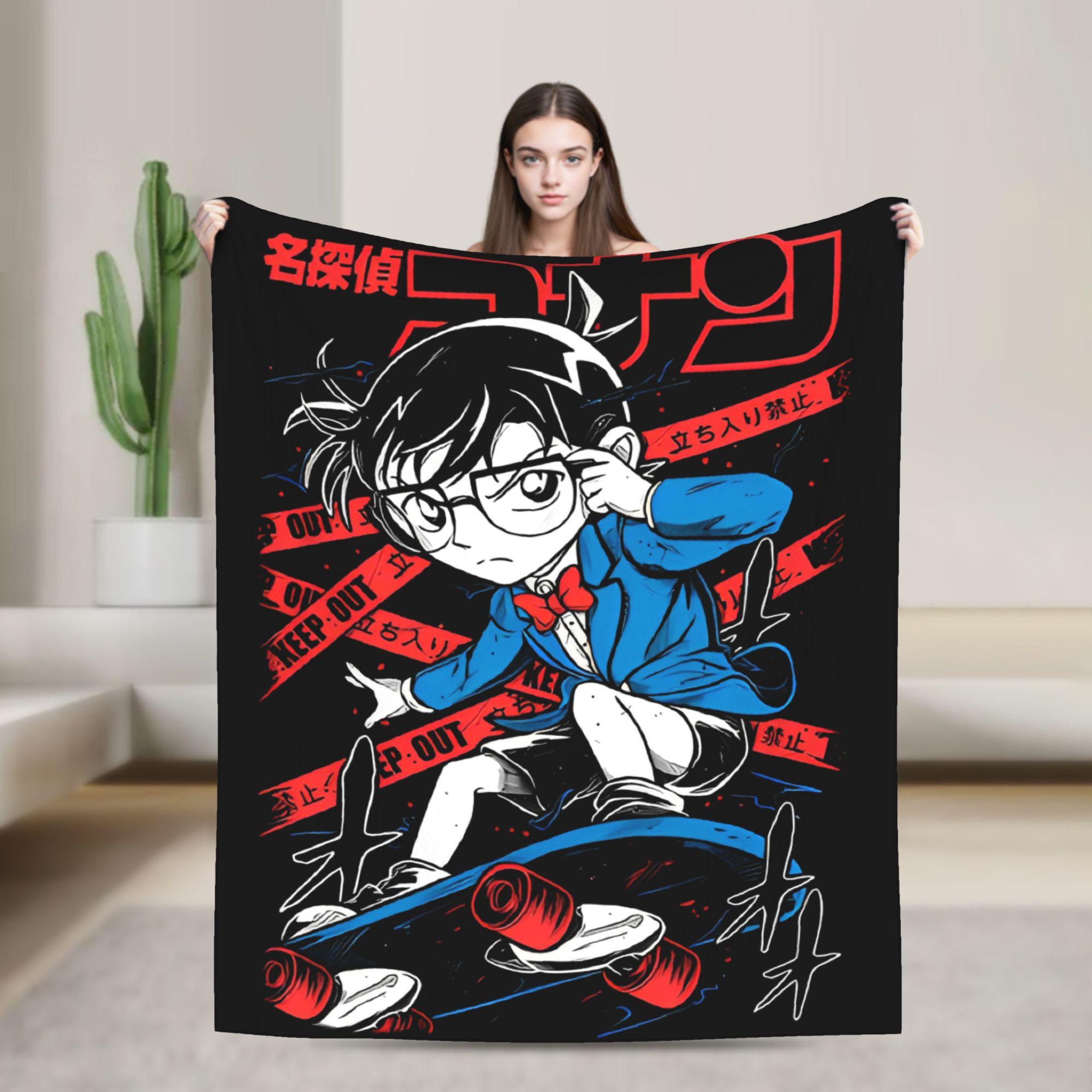 

Detective Conan Kaito Kid Blankets Anime Manga Wool Awesome Soft Throw Blanket for Bedspread Spring Autumn Outdoor 30x40in