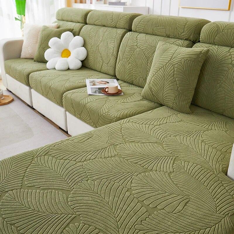 

1 шт. жаккардовый чехол для дивана, нескользящий эластичный чехол для дивана, чехол для дивана, защитная мебель для спальни, офиса, гостиной, дома Seatback Cover зелёный