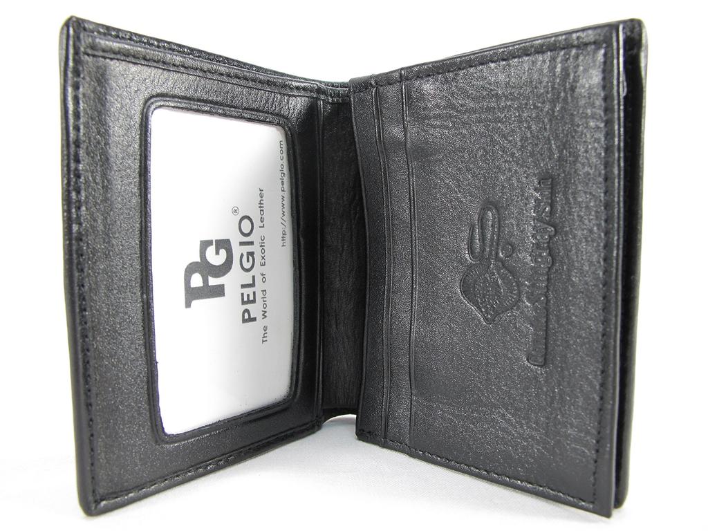 Stingray stingray leather card case black [Pelgio]