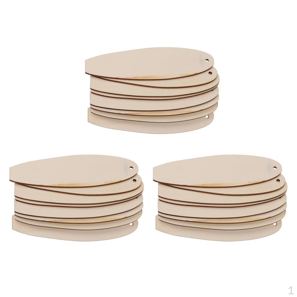 

Lot Of 24 Unfinished Wood Plaques Cutouts Wall Decoration