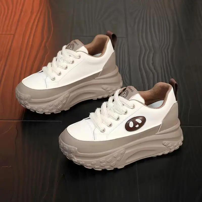 

Модная высокая платформа женская обувь весна осень женская обувь предложения 2025 новинка Y2k модные сделки тренды стильная вулканизированная обувь 40