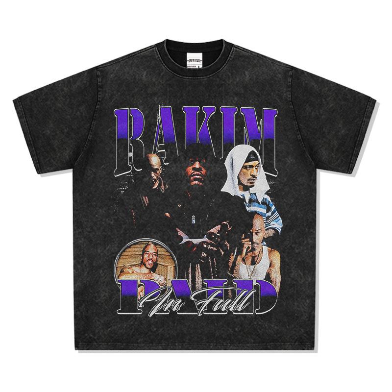 Hara Im Hooded Sweater Kim Ak Long Sleeve Crew Neck Retro Print Short Sleeve T-Shirt R Heavy Hee Cotton S
