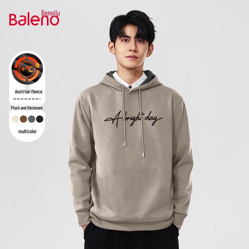 Baleno Men's Thick Warm Hooded Fleece Sweatshirt