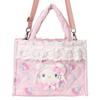 Sanrio Tote Bag Charmy Ages 3 and 175102 2-Way (White Frill) Kitty, Up,