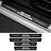 4PCS Car  Door Sill Scuff Plate Decor Carbon Fibre Stickers For Jeep Grand Cherokee ZJ WJ WL 1993 1994 1995 -