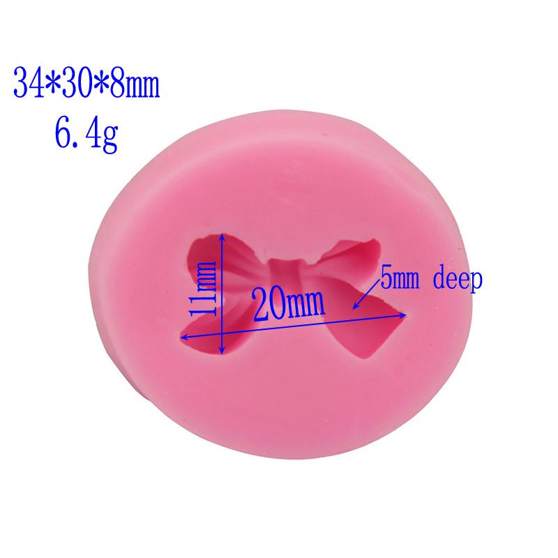 Formas De Silicone 3d Mini Bowknot Silicone Molds Wedding Cake Decorations Chocolate Fudge Mold Kitchen Baking Tools
