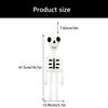 Ghostly Fabric Skull Props For Halloween Party Decorations Haunted House Theme Scary Skeleton Accessory Gift