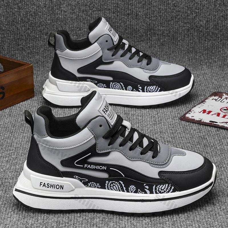 Fashion Men Casual Sneakers Man Spring New Fashion Outdoor Comfort Thick Sole Non-slip Sneakers Lace-up Driving Shoes Zapatos Hombres