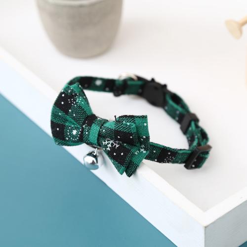 

New Year Cat Collar Safety Buckle Bow Detachable Snowflake Pet Collar