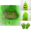 Christmas Grinch Gloves Terrifying Green Monster Costume Accessories