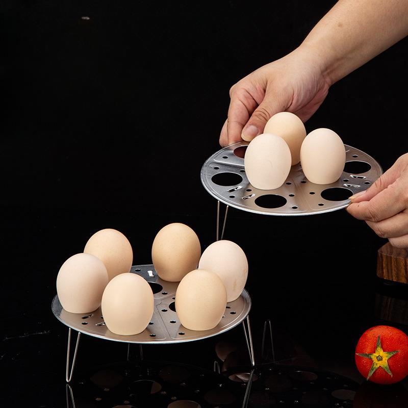 Stainless Steel Egg Steaming Rack, Multi-functional Foldable Universal Steaming Rack, Pressure Cooker Steaming Tray