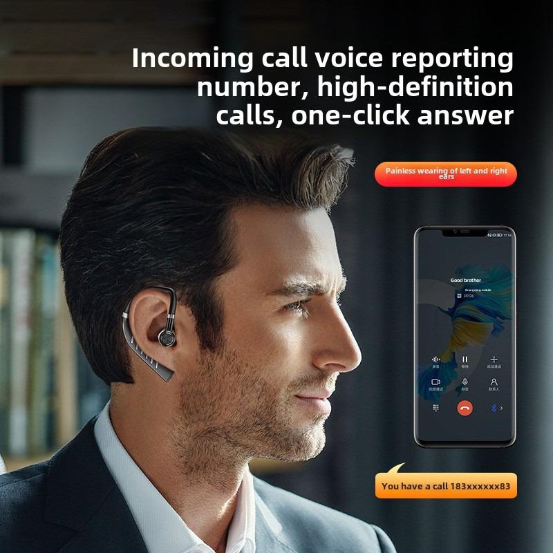 New cross-border ultra-long endurance wireless Bluetooth tws hanging ear AI intelligent voice control high sound quality noise r