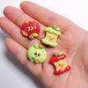 100pcs Mixed Cartoon Apple Bead Spacer Loose Beads for Jewelry Making Bracelet DIY Pen Bead Accessories