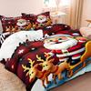 Santa Claus Bedding Set 3D Printed Duvet Cover Set Soft Single Double Size Bed Set  Christmas Gift Kids Home Decorations