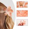 Glitter Flower Hair Clips-Transparent Acrylic Multi-color Fashion Party Hair Accessories with Carton Packaging for Women