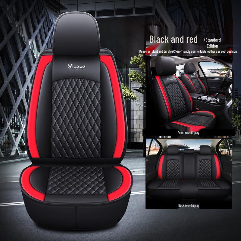 4-Season 3D Full Surround Leather Car Seat Cushion Cover for Sedan