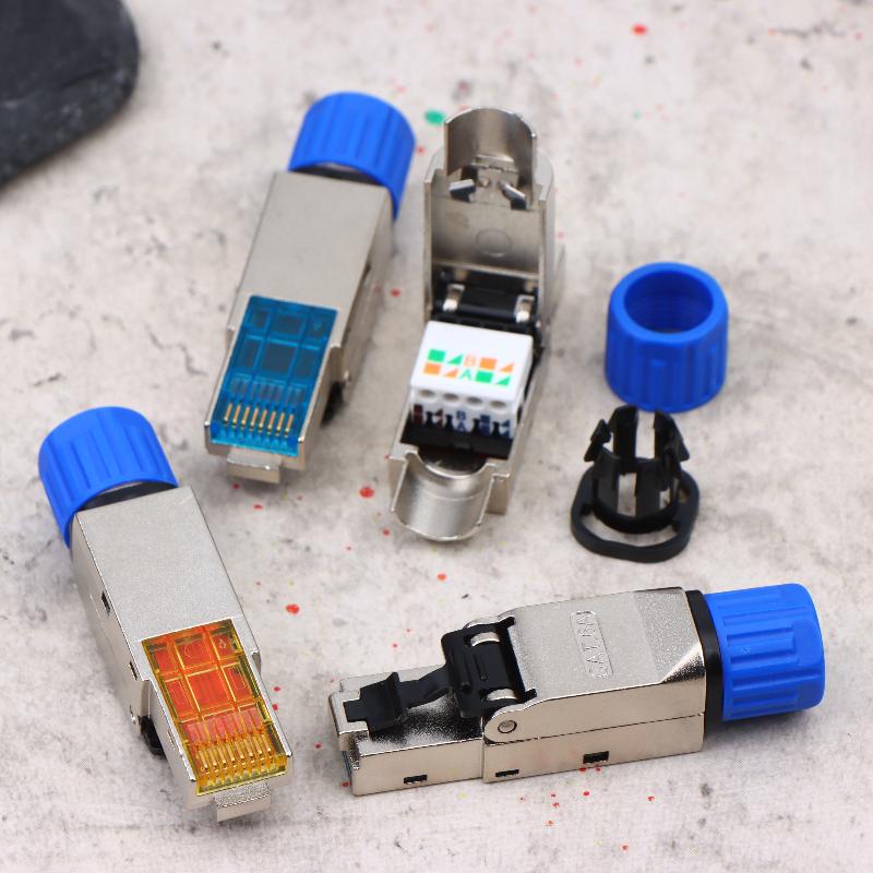 Toolless Connector Design Shielded Ethernet Plug for Easiest 22~26AWG Network Setup