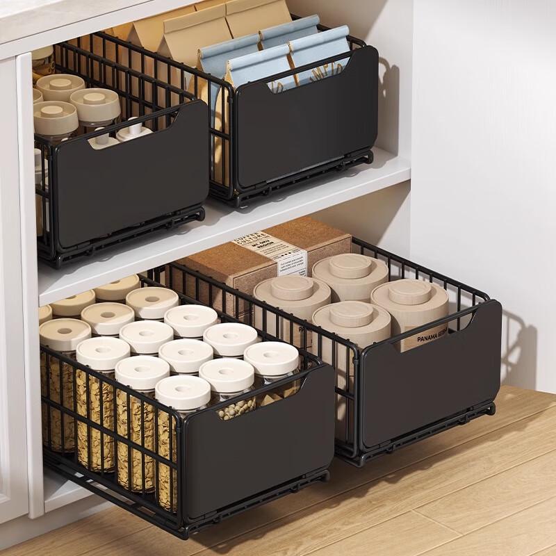 OIMG Foldable Kitchen Pull-Out Storage Rack