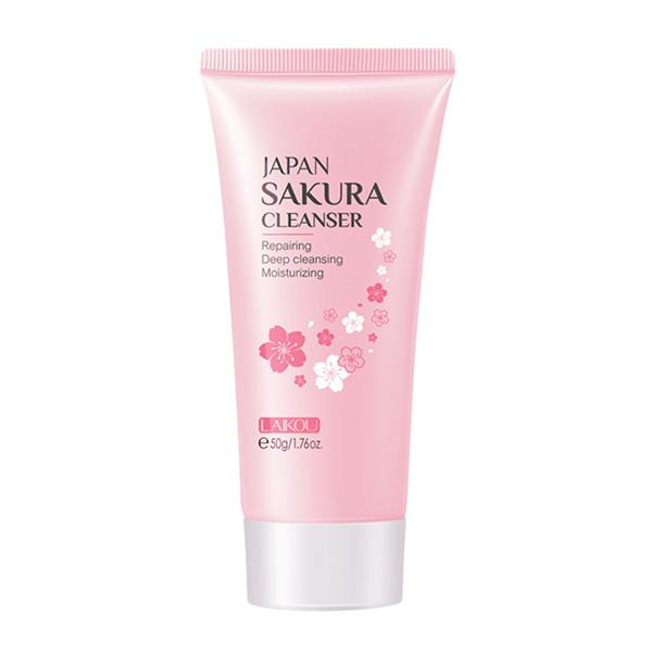 

Sakura Face Cleanser Daily Face Wash 50g Увлажняющее очищающее поры мягкое пенящееся средство для глубокого очищения лица 50g