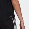 adidas T Shirts Women's Black Crew Neck Moderate Straight Fit GL3820