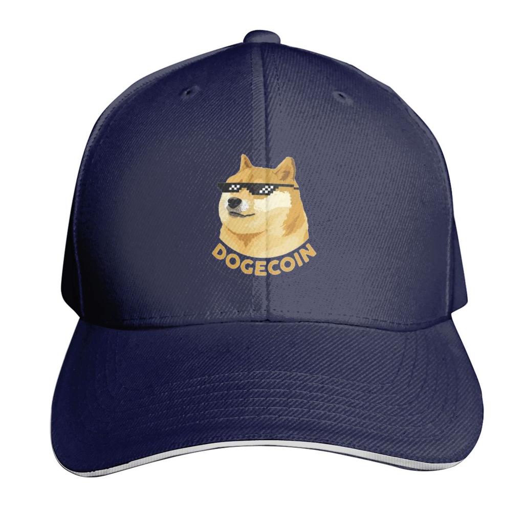 Doge The Dogecoin Funny Bitcoin Cap Fashion Casual Baseball Caps Adjustable Hat Hip Hop Summer Unisex Baseball Hats