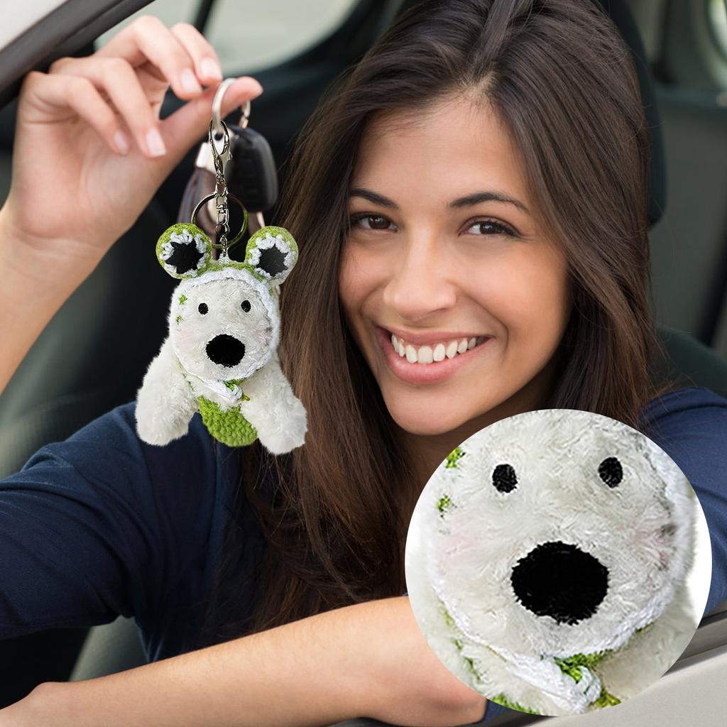 Cute West Plush Pendant Bag Ornaments Cartoon Puppy Plush Doll Keychain Accessories Creative Gift