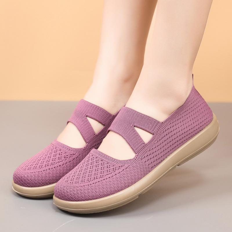 Freizeitschuhe Sommer Stoffschuhe Walking Leicht Mittel Fliegenstrick-Mesh Atmungsaktiv Laufschuhe